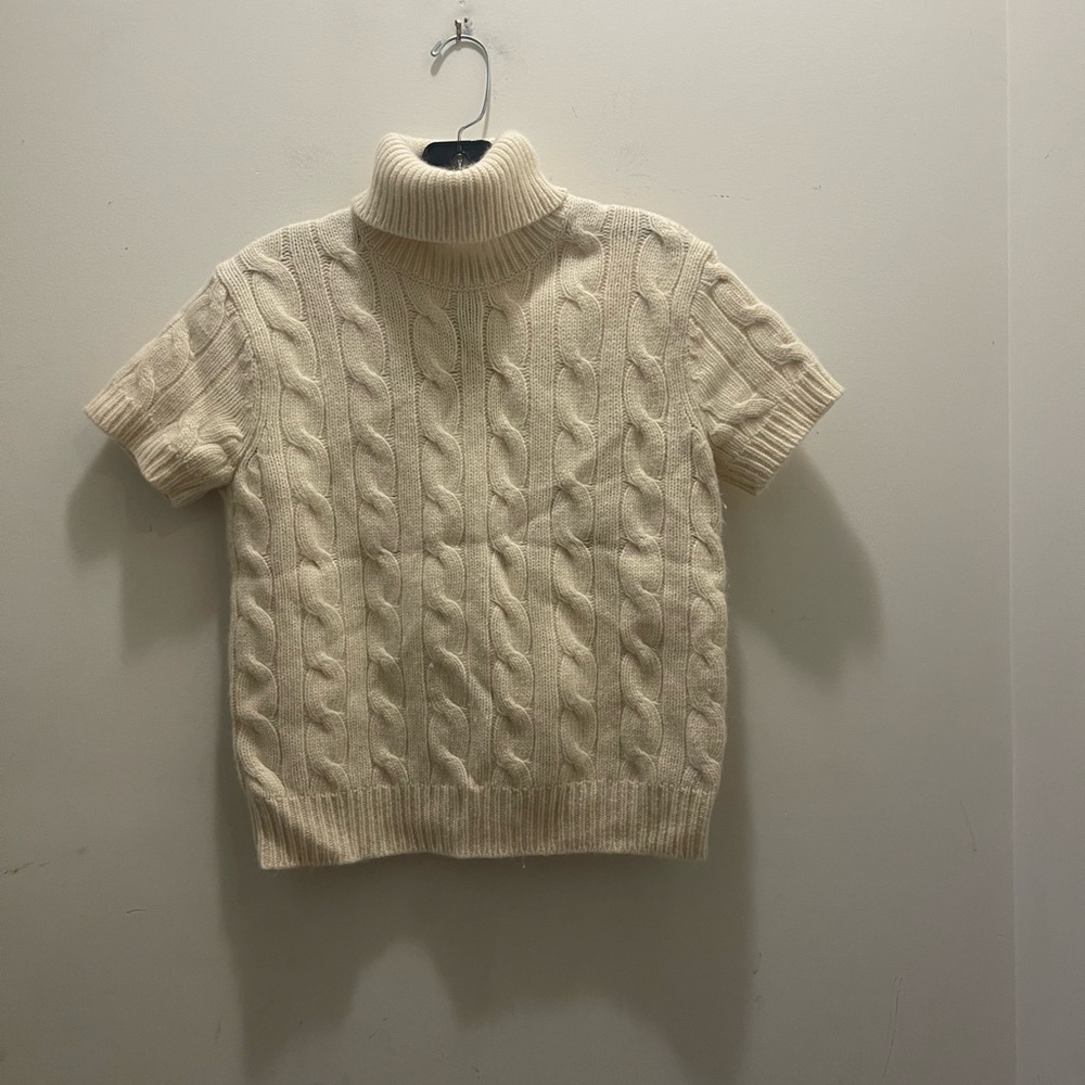 Ralph Lauren Cashmere blend Cable Knit Turtleneck Sweater